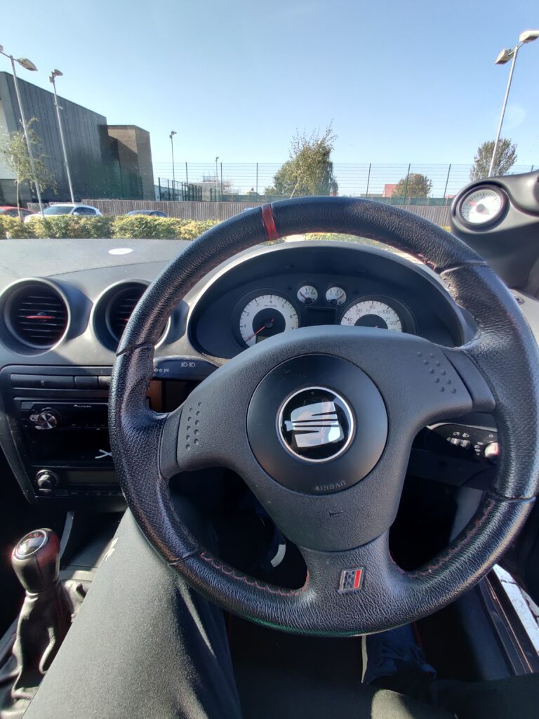 Interior of a Cupra 1.8t 2006 on a sunny day